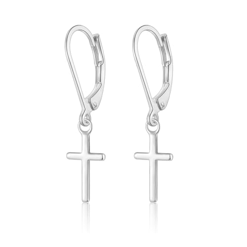 Ohrringe Silber mit Kreuz Anhänger Ohrringe Silber mit Kreuz Anhänger von JEWTOP