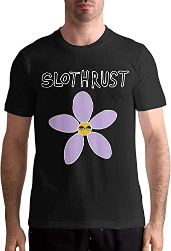Slothrust Shirt Man Soft Classic Short Sleeve O Neck Cotton Tees Tops T-Shirts & Hemden(Small) von JEWUNO957