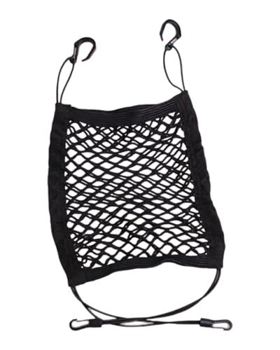 JEXOWIQ 2-stufiger Auto-Netz-Organizer,Sitzlehne,Netztasche，Rücksitzsperre,Haustier,Kind,schutzgitter für den Rücksitz,Gepäcktaschentuchhalter,Cargo-Taschentuchhalter,Fahreraufbewahrung von JEXOWIQ