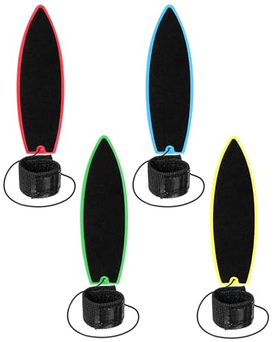 JEXOWIQ 4 pcs Finger Skateboards,Mini Fingerspitzen Surfbrett, Surfboard Shred Deck Finger Surfbrett，Kreatives Fingerspitzen Bewegungsgriffbrett Surfen für Kinder und Erwachsene von JEXOWIQ