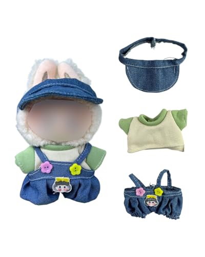 JEXOWIQ Niedliche Mini Plüsch Puppen Kleidung Outfit nur Bekleidungs zubehör,17 cm Puppenkleidung Zubehör, für 17cm L-b-b-3.0 Puppen Pullover Hoodie Kleidung DIY Kinder Geschenke,Ohne Puppe (A) von JEXOWIQ