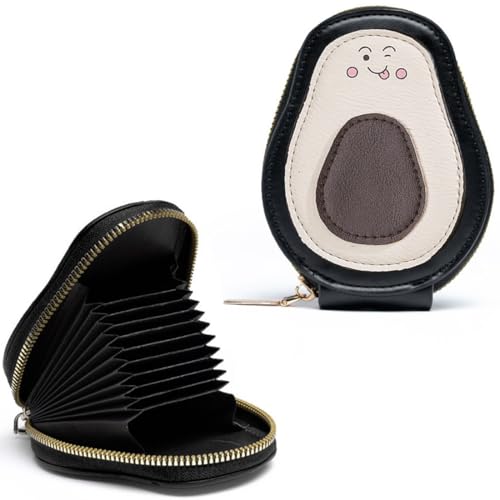 JEYORZY 1 Pcs Kreditkartenetui, Kleine Kreditkarte Geldbörse für Damen PVC-Leder Organizer Hülle, Kreditkartenetui Damen, Süße Kreditkartenetui, Visitenkartenetui mit Reissverschluss (Avocado-Muster) JEYORZY 1 Pcs Kreditkartenetui, Kleine Kreditkarte Geldbörse für Damen PVC-Leder Organizer Hülle, Kreditkartenetui Damen, Süße Kreditkartenetui, Visitenkartenetui mit Reissverschluss (Avocado-Muster) von JEYORZY