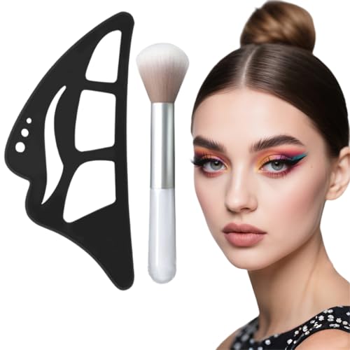 JEYORZY 1 Stück Eyeliner Schablonen, Silikon Eyeliner Hilfe Schablonen Wiederverwendbarer Augen Makeup Werkzeug für Anfänger von JEYORZY