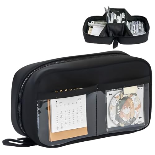 JEYORZY 1 pcs Federmäppchen, Großes Mäppchen, Große Kapazitä Federmäppchen, Kosmetiktasche mit breite Öffnung, Für Kinder Studenten Mädchen Jungs Multifunktional Mäppchen, für Schule und Büro Etui von JEYORZY