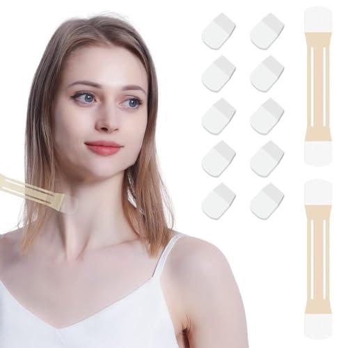 JEYORZY 2er-Pack + 10 Aufkleber Face Neck Lifting Tape, Hebt Schlaffe Haut Sofort an, facelifting tape, Kaschiert Doppelkinn mit Wasserfestem für V-förmiges Gesicht von JEYORZY