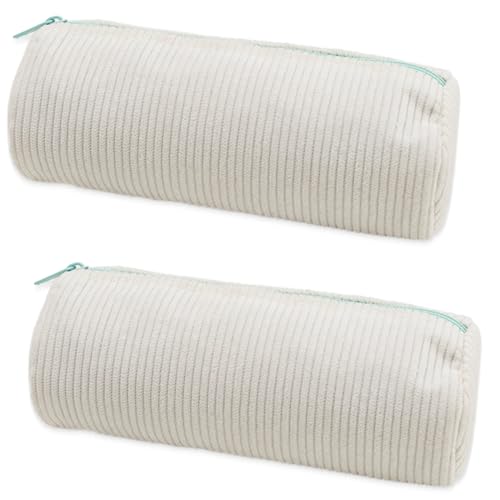 JEYORZY 2pcs Pencil Case, Mäppchen Cord-Stoff, Stiftemappe, Federtasche, Stiftetasche, Mäppchen Federmäppchen Mädchen Teenager Stiftetasche Stiftemappe Cord-Stoff Federtasche Pencil Case Schulmäppchen von JEYORZY