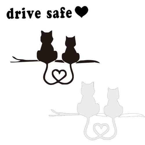 JEYORZY 3 Stück autoaufkleber lustig, Autoaufkleber Lustige Katze Cartoon Tier Katze Sticker Lustiger Stoßfänger Aufkleber Cat Aufkleber Car Sticker Auto Autoaufkleber für Auto Motorrad von JEYORZY