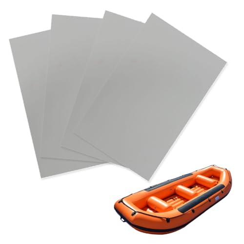JEYORZY 4 Stücke Schlauchboot Reparaturset, PVC Kajak Reparatur Patches, Flicken Schlauchboot, 20x13cm, Wasserdichtes SUP Flickzeug Set für Kanu, Aufblasbare-Schlauchboot, Kajak, Schlauchboot JEYORZY 4 Stücke Schlauchboot Reparaturset, PVC Kajak Reparatur Patches, Flicken Schlauchboot, 20x13cm, Wasserdichtes SUP Flickzeug Set für Kanu, Aufblasbare-Schlauchboot, Kajak, Schlauchboot von JEYORZY