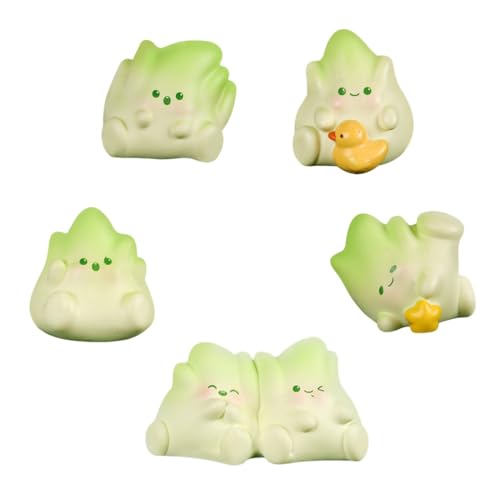 JEYORZY 5 Stück Garten Deko Bambussprossen Figuren, Figur Gartendeko Für Draußen, Harz Statue Garten Deko, Gartenfigur Gartendekoration, Feengarten, Harz Statue Bauernhof Balkon Wohnzimmer Office von JEYORZY