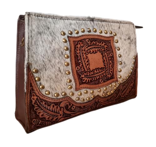 JF-Reitsport Handtasche Handbag im Western Design versch. Modelle Leder Handgemacht Trend (Modell 3) von JF-Reitsport