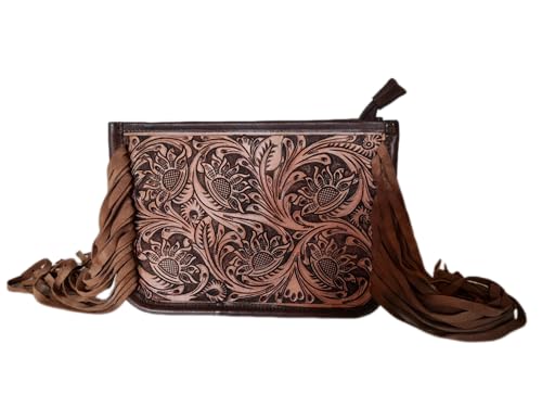 JF-Reitsport Handtasche Handbag im Western Design versch. Modelle Leder Handgemacht Trend (Modell 4) von JF-Reitsport
