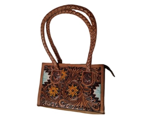 JF-Reitsport Handtasche Handbag im Western Design versch. Modelle Leder Handgemacht Trend (Modell 5) von JF-Reitsport