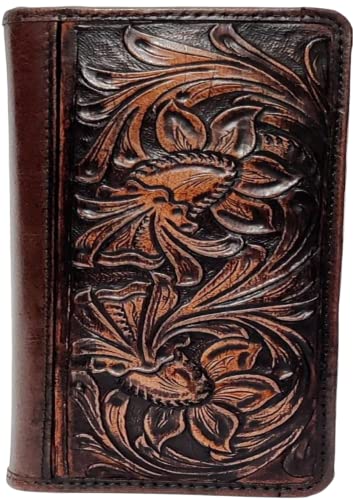 JF Reitsport Unisex Geldbörse/Clutch aus echtem Leder im Western-Cowboy-Stil, Braun von JF-Reitsport