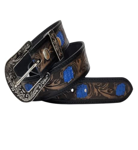 JF-Reitsport Unisex Western Style Belt 26 Inches Cowboy Cowgirl Gürtel, schwarz, W26 von JF-Reitsport