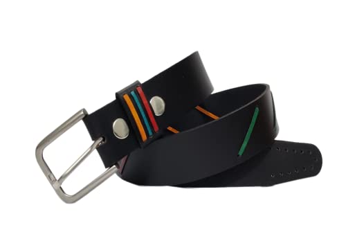 JF-Reitsport Unisex Western Style Belt 30 Inches Cowboy Cowgirl Gürtel, schwarz, W30 von JF-Reitsport