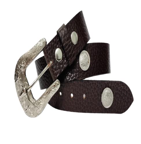 JF-Reitsport Unisex Western Style Belt 30 Inches Cowboy Cowgirl Gürtel, schwarz, W30 von JF-Reitsport