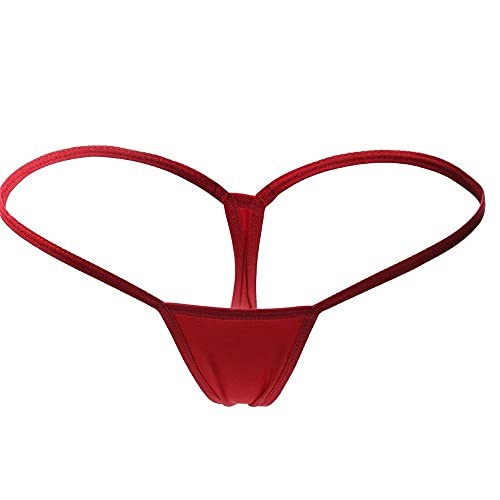 JFAN Damen Strings & Tangas Dessous Elastische Unterwäsche Rot S von JFAN