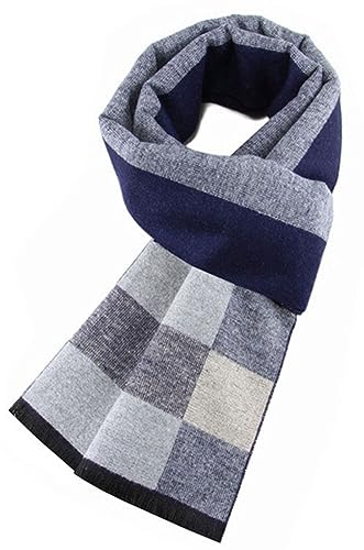 JFAN Herren Herbst und Winter Warmer Schal Tartan Schal Mode und Elegant Weicher Langer Klassischer Schal Gemütlicher Lässiger Warmer Kaschmirschal 180 * 31cm（C） von JFAN