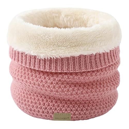 JFAN Schal kreuzgestrickter weich gefütterter doppellagiger warmer winddichter Winterschal(rosa,Einheitsgröße) von JFAN