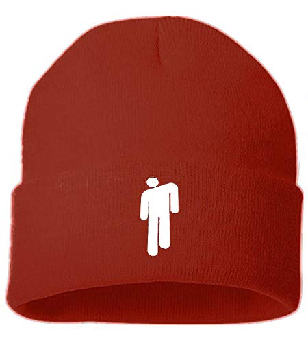 JFAN Strickmütze Damen Unisex Warm Winter Einfarbig Fleece Gefüttert Hip-Hop Ski Skull Cap Geschenke für Freunde Kappe Burgunderrot One Size von JFAN