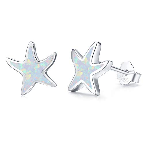 Seestern Ohrringe für Damen 925 Sterling Silber Seestern Opal Ohrstecker Hypoallergene Tier Ohrringe Strand Seestern Schmuck Muttertags Geschenke Valentinstag für Frauen Mädchen Kinder Seestern Ohrringe für Damen 925 Sterling Silber Seestern Opal Ohrstecker Hypoallergene Tier Ohrringe Strand Seestern Schmuck Muttertags Geschenke Valentinstag für Frauen Mädchen Kinder von JFASHOP
