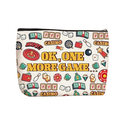 JFEHBFL Casino-Geschenke für Frauen, Casino-Liebhaber, Make-up-Tasche, Casino, Glücksspiel, Reißverschluss, Reise-Kulturbeutel, Kosmetiktasche, Weihnachtsgeschenk für Gambler, Casino JFEHBFL Casino-Geschenke für Frauen, Casino-Liebhaber, Make-up-Tasche, Casino, Glücksspiel, Reißverschluss, Reise-Kulturbeutel, Kosmetiktasche, Weihnachtsgeschenk für Gambler, Casino von JFEHBFL