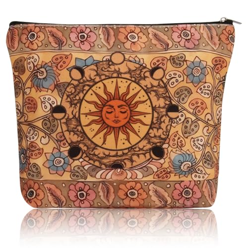 JFEHBFL Halloween-Make-up-Tasche für Damen, Horror-Film-Liebhaber, Geschenk, Horror-Make-up-Tasche für Halloween, Boho-Make-up-Tasche, 9” x 7” x 2” (23cm x 18cm x 5cm), Make-up-Tasche von JFEHBFL