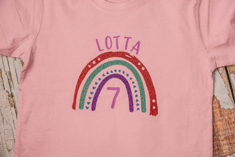 Geburtstagsshirt Regenbogen von JFFotoart