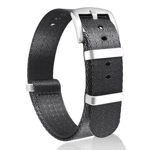 JFMANMSDS NATO Nylon Uhrenarmbänder Band G10 Premium Ballistic Multicolor Ersatzuhrenarmbänder, Größe 18mm 20mm 22mm 24mm, mit Silber Edelstahlschnalle Watch Strap für Männer Frauen JFMANMSDS NATO Nylon Uhrenarmbänder Band G10 Premium Ballistic Multicolor Ersatzuhrenarmbänder, Größe 18mm 20mm 22mm 24mm, mit Silber Edelstahlschnalle Watch Strap für Männer Frauen von JFMANMSDS