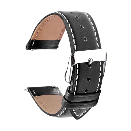 JFMANMSDS Vintage Leder Uhrenarmbänder, Schnellverschluss Uhrenarmband, Edelstahlschließe, Ersatzarmband für Herren und Damen, Uhr Armband 18mm 19mm 20mm 21mm 22mm 23mm 24mm JFMANMSDS Vintage Leder Uhrenarmbänder, Schnellverschluss Uhrenarmband, Edelstahlschließe, Ersatzarmband für Herren und Damen, Uhr Armband 18mm 19mm 20mm 21mm 22mm 23mm 24mm von JFMANMSDS