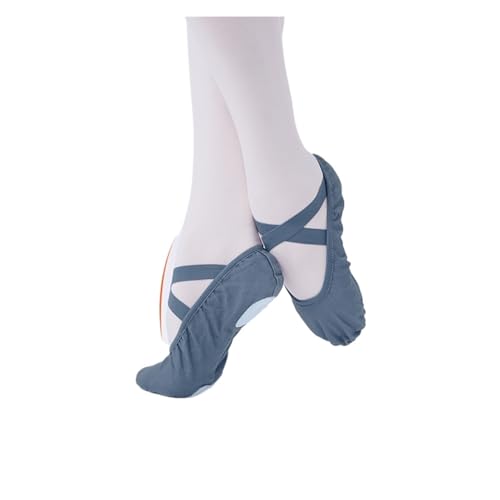 BDXMKS Ballettschuhe Frauen Ballett Schuhe Mädchen Professionelle Ballett Hausschuhe Split Sohle Tanz Schuhe Frauen Tanz Training Schuhe(Blue,31) von JFNKLFG