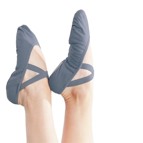 BDXMKS Ballettschuhe Frauen Ballettschuhe Tanz Erwachsene Kinder Ballett Hausschuhe Weiche Sohle Professionelle Leinwand Tanztraining Schuhe For Ballett(New arrivalA,37) von JFNKLFG