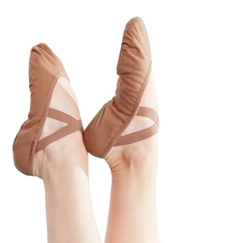 BDXMKS Ballettschuhe Frauen Ballettschuhe Tanz Erwachsene Kinder Ballett Hausschuhe Weiche Sohle Professionelle Leinwand Tanztraining Schuhe For Ballett(New arrivalB,34) von JFNKLFG