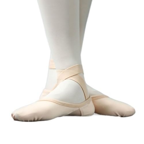 BDXMKS Ballettschuhe Mädchen Frauen Professionelle Volle Elastische Tuch Mehrere Tragen Weg Übung Tanzen Schuh Ballett Tanz Schuhe(Pink,37) von JFNKLFG