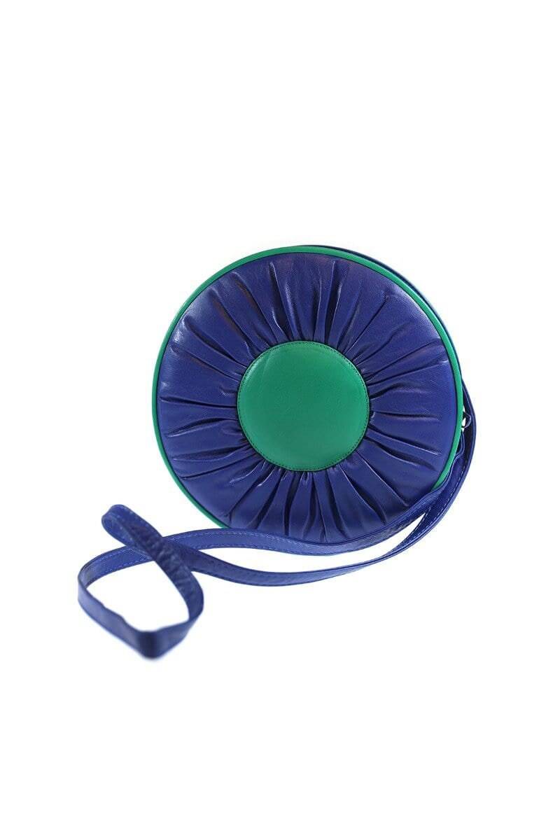 Safi Vintage Blau Und Grün Double Circle Handtasche von JFYbrand