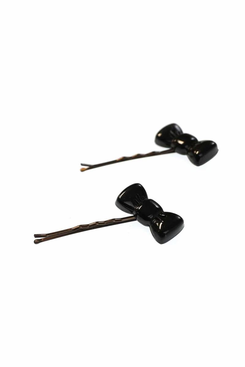 Seltene Vintage Buch + Deichmann | 2Er Set Schwarze Schleifen Haarnadeln von JFYbrand