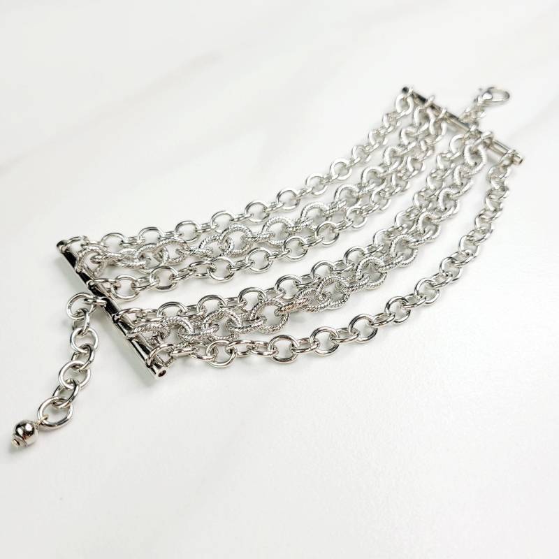 Sylvie Gabrielli Atemberaubendes Alchemie Sechs Strang Armband in Gold Oder Silber Überzogene Kette von JFYbrand