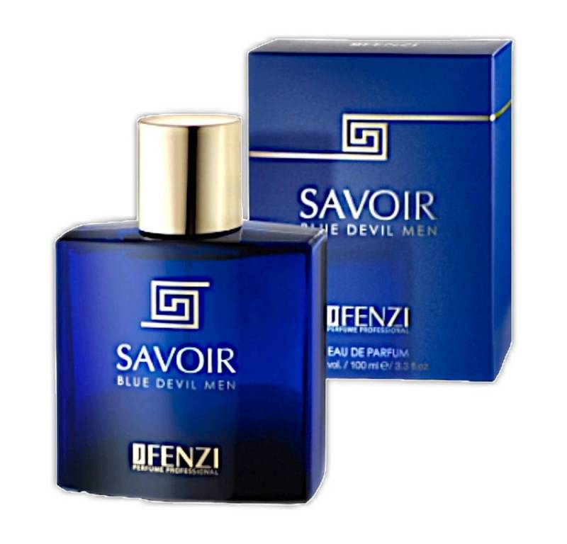 JFenzi Eau de Parfum JFenzi Savoir Blue Devil Men Eau de Parfum 100ml von JFenzi