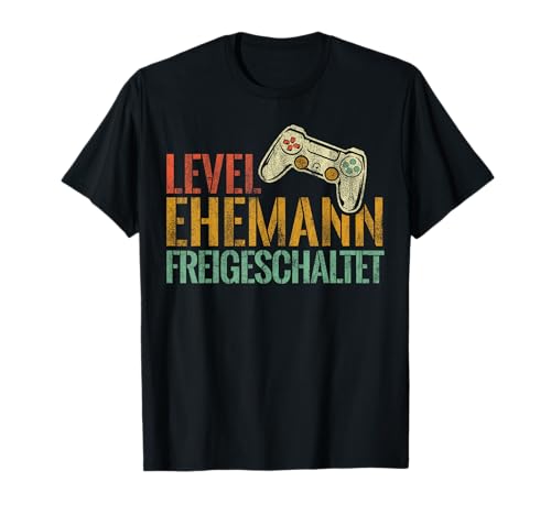 Herren Level Ehemann Bräutigam Ehemann Polterabend JGA T-Shirt Herren Level Ehemann Bräutigam Ehemann Polterabend JGA T-Shirt von JGA Accessoires Männer Junggesellenabschied Herren
