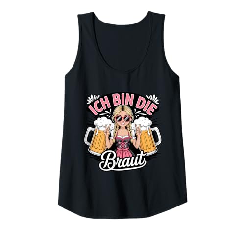 Damen Ich Bin Die Braut JGA Junggesellinnenabschied Tank Top Damen Ich Bin Die Braut JGA Junggesellinnenabschied Tank Top von JGA Braut Junggesellinnenabschied Frauen Poltern