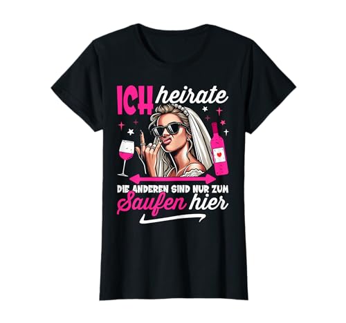 Braut T-Shirt JGA Frauen Poltern Junggesellenabschied Frauen T-Shirt Braut T-Shirt JGA Frauen Poltern Junggesellenabschied Frauen T-Shirt von JGA Frauen T-Shirt für cooles Team Braut
