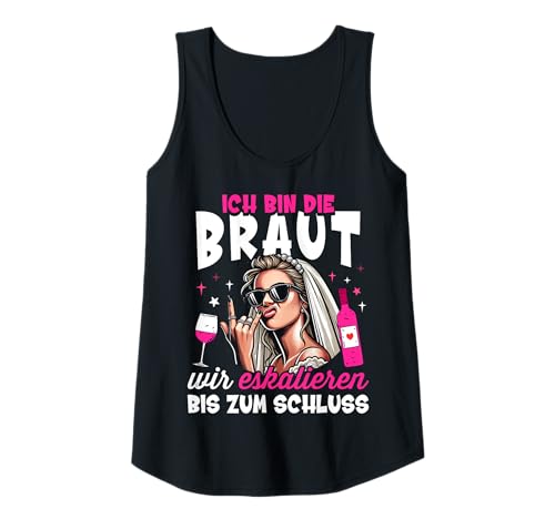 Damen JGA Braut T-Shirt Polterabend Junggesellenabschied Frauen Tank Top Damen JGA Braut T-Shirt Polterabend Junggesellenabschied Frauen Tank Top von JGA Frauen T-Shirt für cooles Team Braut