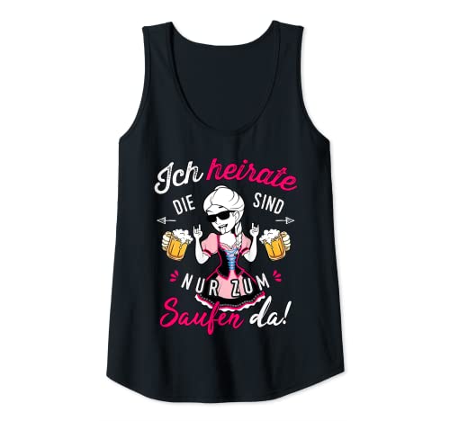 Damen Outfit JGA Braut T-Shirt Junggesellinnenabschied JGA Frauen Tank Top Damen Outfit JGA Braut T-Shirt Junggesellinnenabschied JGA Frauen Tank Top von JGA Frauen Tracht