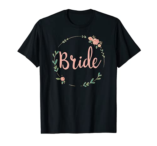 Damen Braut Bride to be JGA Junggesellinnenabschied Braut T-Shirt Damen Braut Bride to be JGA Junggesellinnenabschied Braut T-Shirt von JGA Junggesellenabschied Blumen Blumenkranz 1