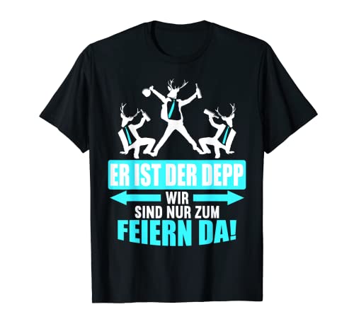 Herren Junggesellenabschied Männer Poltern Polterabend JGA T-Shirt von JGA Junggesellenabschied mit lustigem Spruch Shop