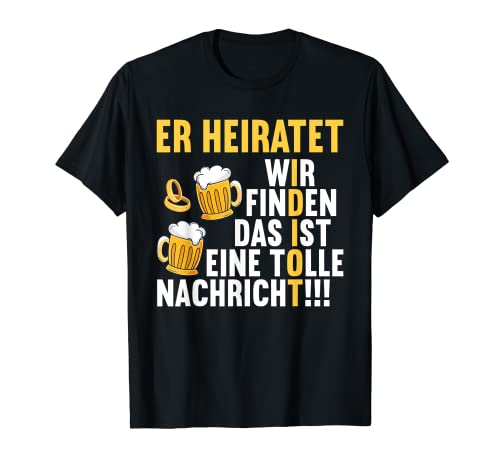 Junggesellenabschied Männer Poltern Polterabend JGA T-Shirt von JGA Junggesellenabschied mit lustigem Spruch Shop