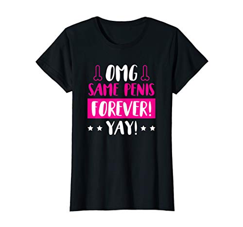 Damen SAME PENIS ! Lustiges Braut-Party Alkohol Hochzeit T-Shirt von JGA Junggesellinnenabschied Polterabend Verlobung