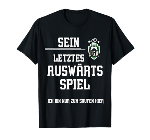 JGA Herren Geschenk letztes Auswärtsspiel Team Bräutigam T-Shirt von JGA Männer Fußball letzte Auswärtstour Geschenke