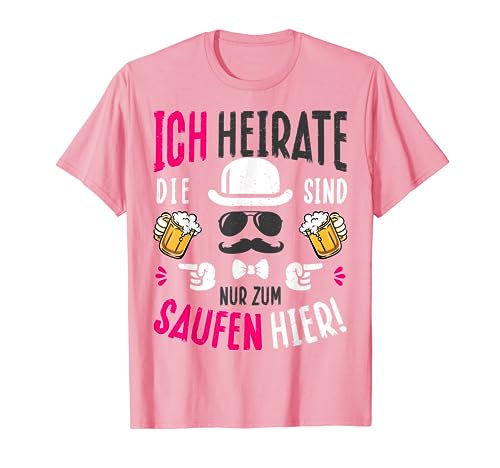 JGA Männer T-Shirts für Polterabend - Rosa, Klein, Kurzarm, Lustig, Junggesellenabschied, Hochzeit, JGA Kostüm Spaß, Poltern T-Shirt Polterer Mann JGA Männer T-Shirts für Polterabend - Rosa, Klein, Kurzarm, Lustig, Junggesellenabschied, Hochzeit, JGA Kostüm Spaß, Poltern T-Shirt Polterer Mann von JGA Männer T-Shirts für Polterabend