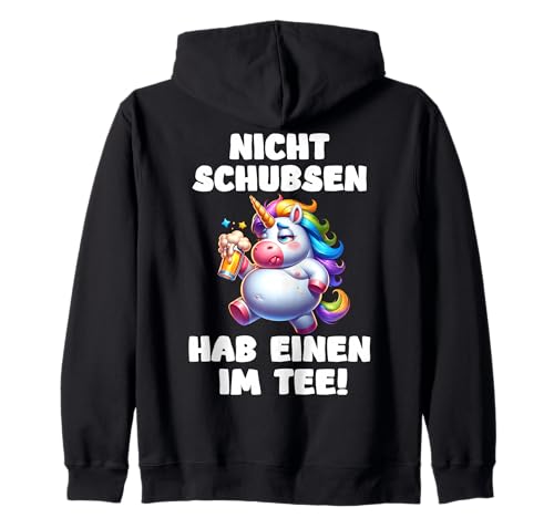 Malle Party Einhorn JGA Frauen Männer Mallorca Outfit Kapuzenjacke von JGA Malle Party Team Einhorn Design